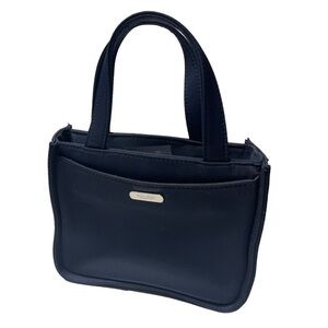 Nine West Ultra Mini Navy Blue Nylon Handbag